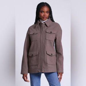 NWT! Avec Les Filles Relaxed Full Zip Chore Jacket Size XS